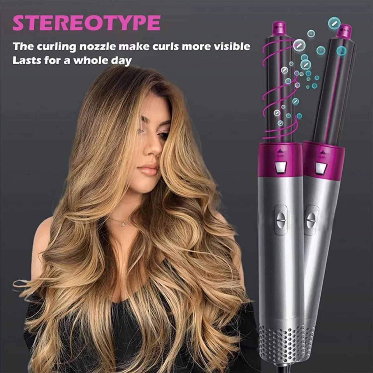 5 in 1 Multifunctional Hair Dryer Styling Tool, Detachable 5-in-1 Multi-Head Hot Air Comb.