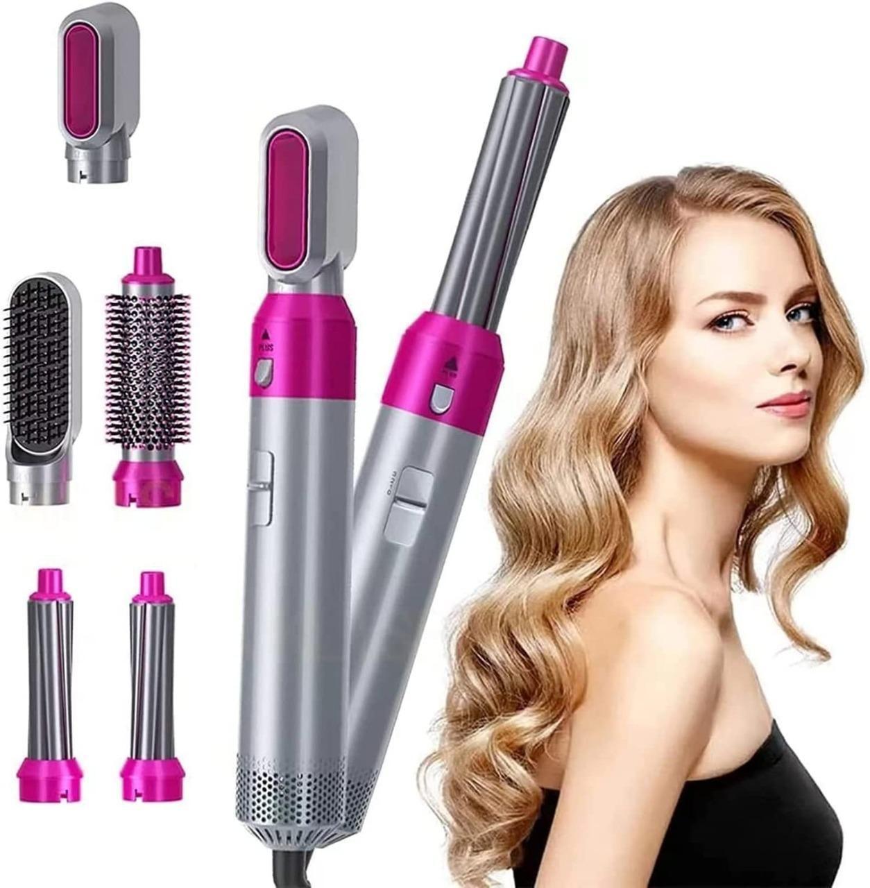 5 in 1 Multifunctional Hair Dryer Styling Tool, Detachable 5-in-1 Multi-Head Hot Air Comb.